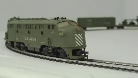Vintage HO-Scale U.S. Army Model Train Set