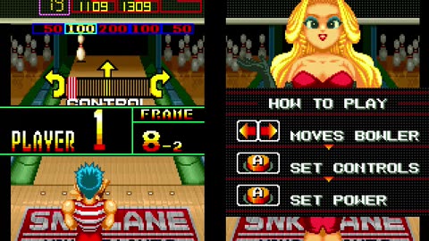 Neo Geo CD Longplay League Bowling