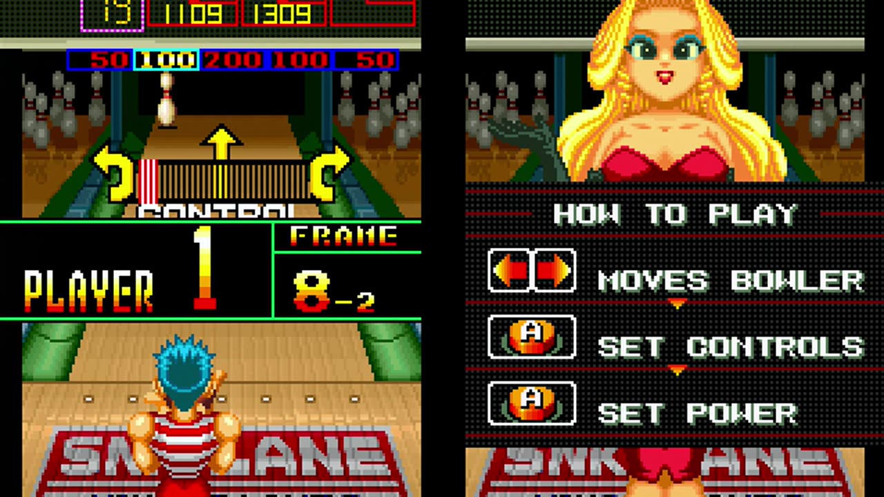 Neo Geo CD Longplay League Bowling