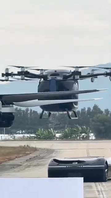 Chinese car transforms into a passenger drone #china #shorts #tech