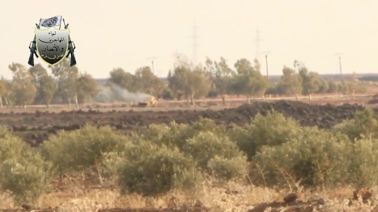 Syrian War in Daraa TOW ATGM vs BREM-2 ARV 2014.11.17
