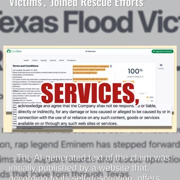 Fact Check: NO EVIDENCE Eminem Donated $50 Million For Texas Flood Victims, Joined Rescue Efforts