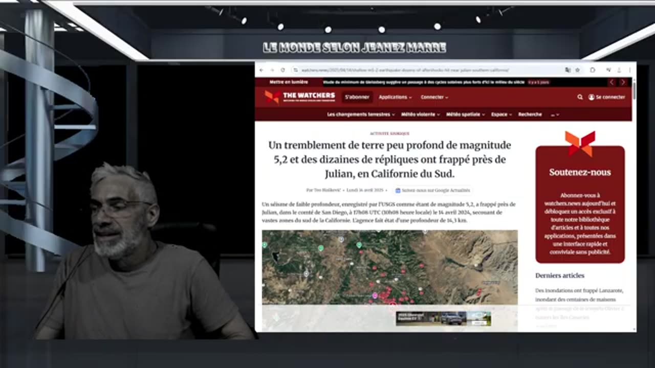 DERNIÈRE HEURE; TREMBLEMENT DE TERRE MAJEUR EN CALIFORNIE ET TEMPÊTE SOLAIRE !