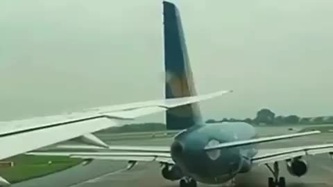 Boeing jet collides with parked Airbus on runway, slicing through tail fin