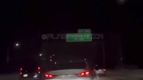 Dash Cam: Shows vehicle trying to slide in between 2 cars, but FAILS!!