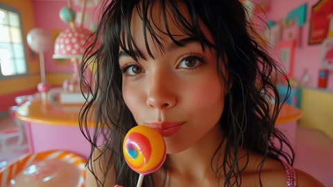 🍭 CANDY SHOP 🍭 _ Realistic AI Women - Music video (AI Cinematic)
