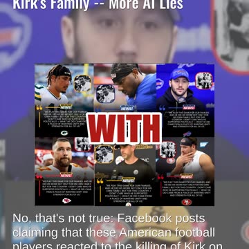 Fact Check: NFL Stars Did NOT Make $300,000 Donations To Charlie Kirk's Family -- More AI Lies