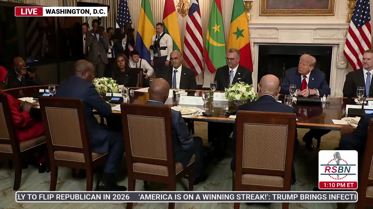 WATCH: President Trump Participates in Multilateral Lunch with African leaders - 7/9/25