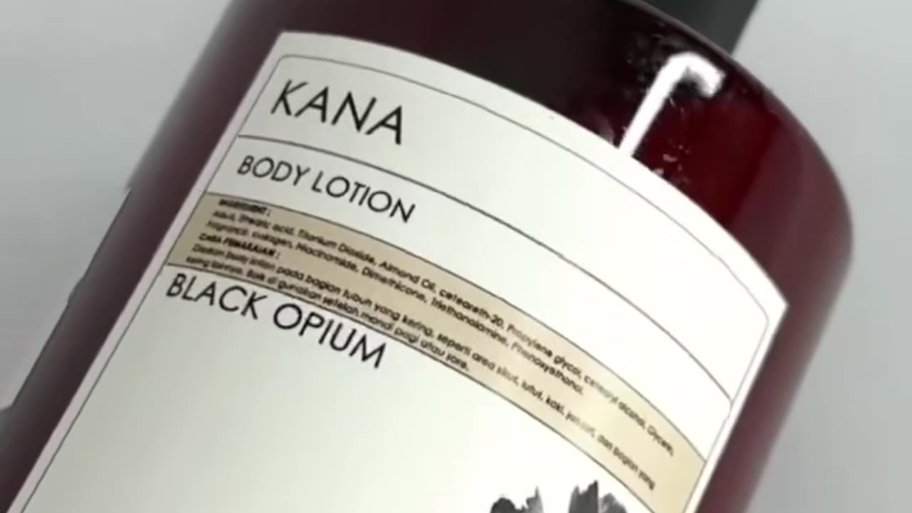 Kana Bali Radiant Black Opium Infused Brightening Body Lotion - Natural Body Lotion for Dry Skin