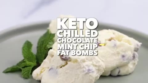 Keto Chilled Chocolate Mint Chip Fat Bombs Recipe