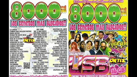 8000 Los Generos Mas Buscados!! Celeste---Discos Ortiz 2024