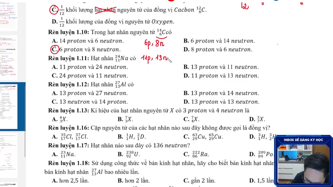 BÀI 1 CẤU TẠO HẠT NHÂN THẦY VŨ TUẤN ANH Chua luyen tap