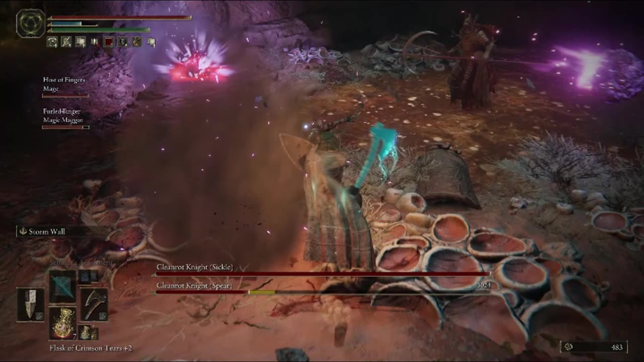 Elden Ring PC | Cleanrot Knights boss fight co-op w/2 summoned players on NG #short #eldenring