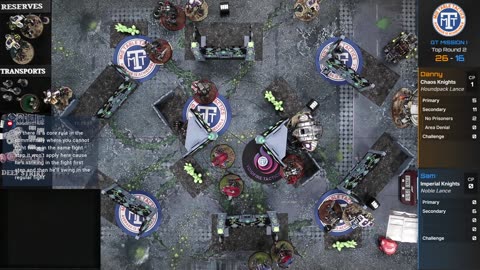 Warhammer 40k Battle Report: Imperial Knights VS Chaos Knights