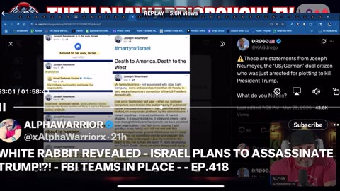 TRUMP'S LIFE THREATENED BY AN ISRAELI, FBI PICKED HIM UP.