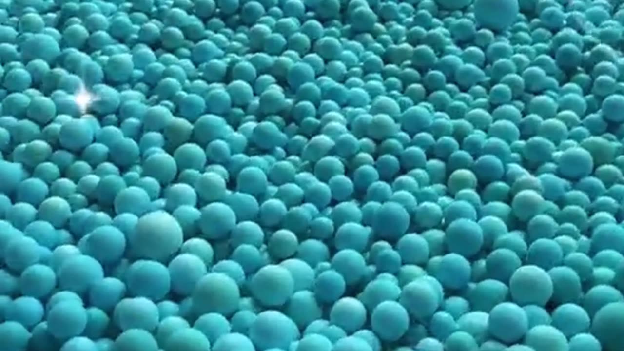 250501-10 Selected natural raw turquoise is used to make round beads