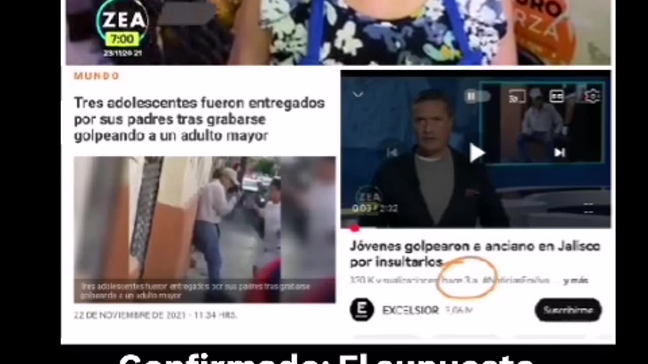 Desmontado un niño sobre una nueva agresión a un anciano en España