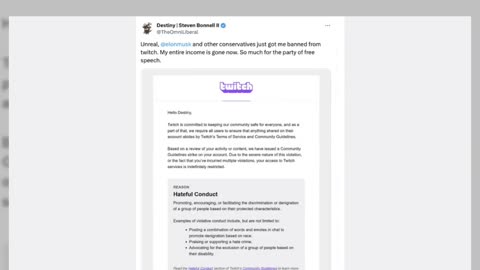 Fact Check: Streamer Destiny Was NOT Banned On Twitch In September 2025 -- Ban Was Imposed in 2022