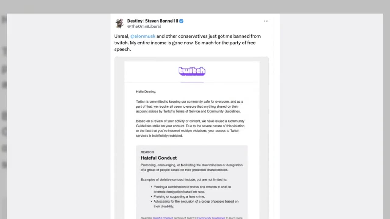 Fact Check: Streamer Destiny Was NOT Banned On Twitch In September 2025 -- Ban Was Imposed in 2022