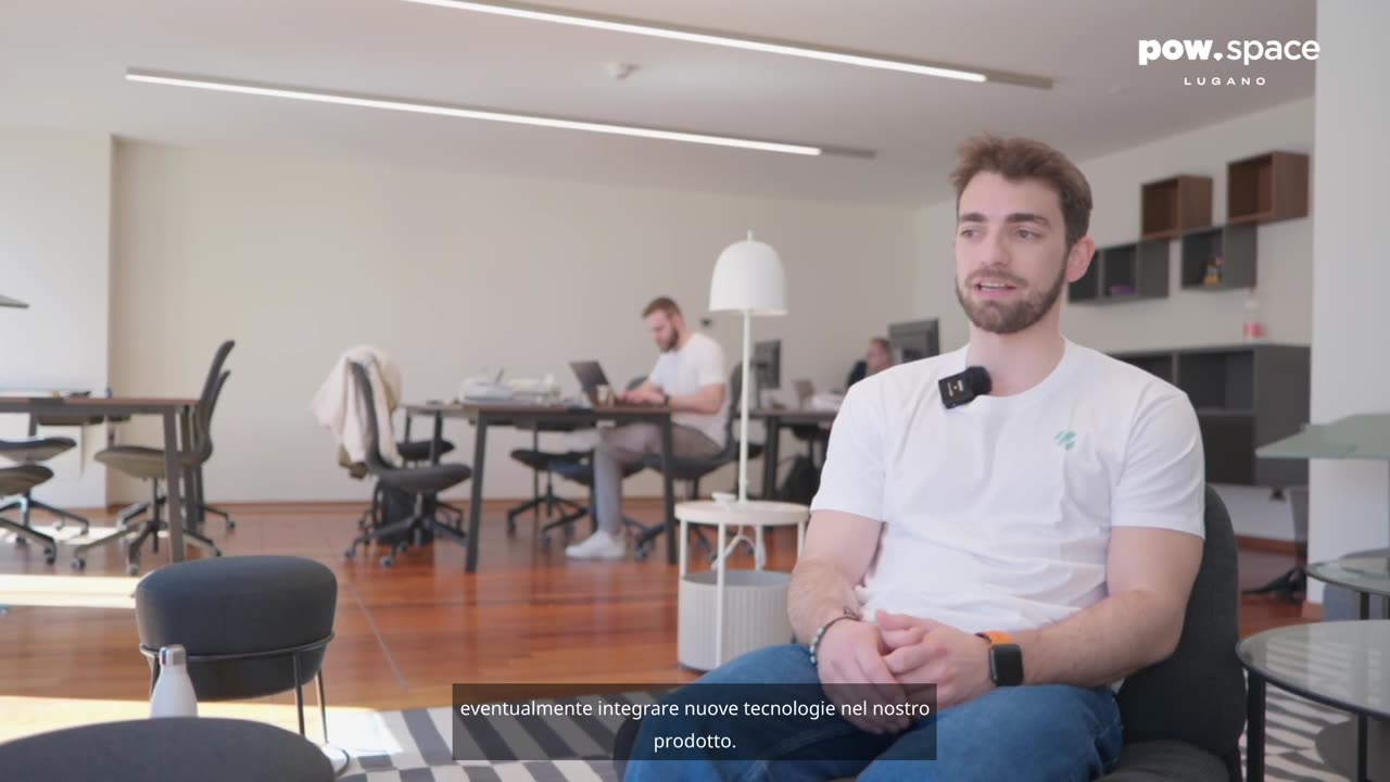 Il PoW space ci permette di confrontarci ogni giorno con altre startup e leader del settore.