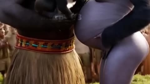 Two Apes Kissing