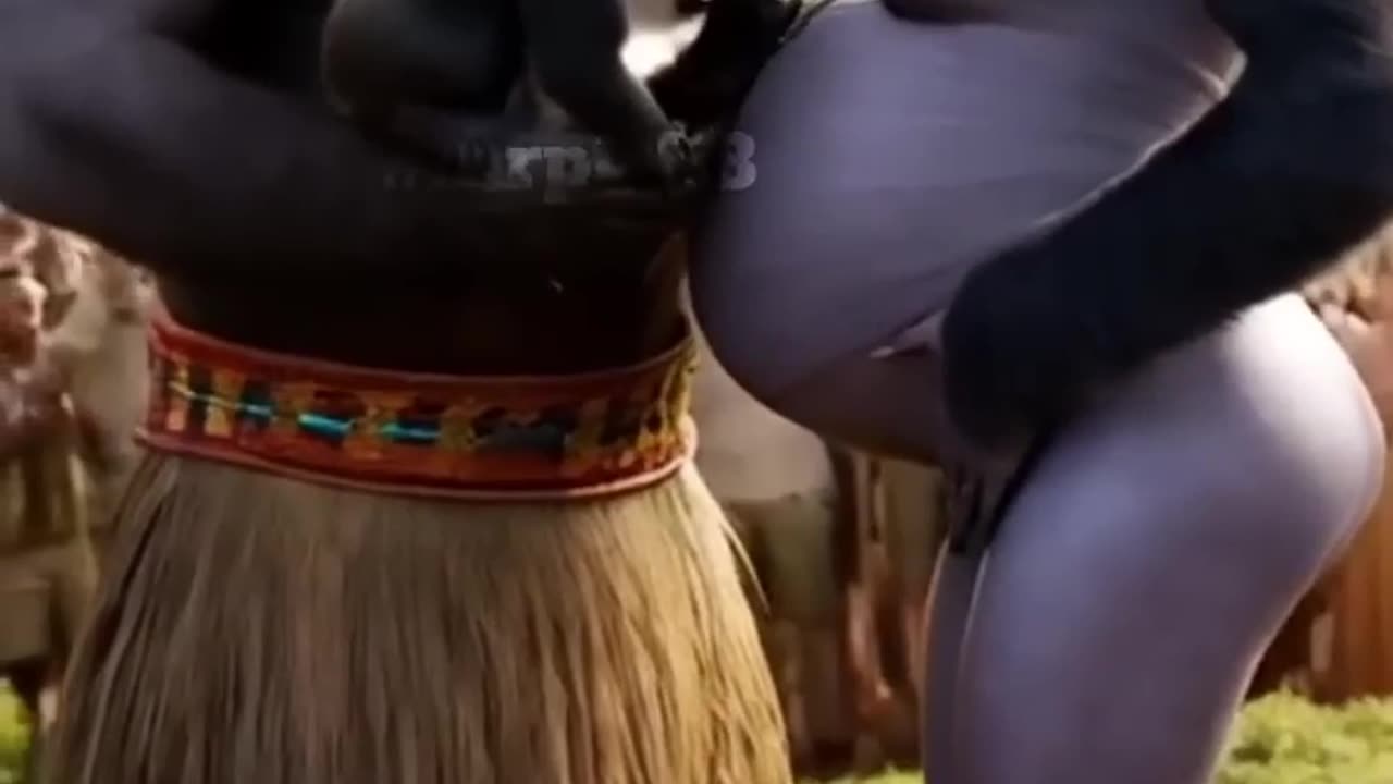 Two Apes Kissing