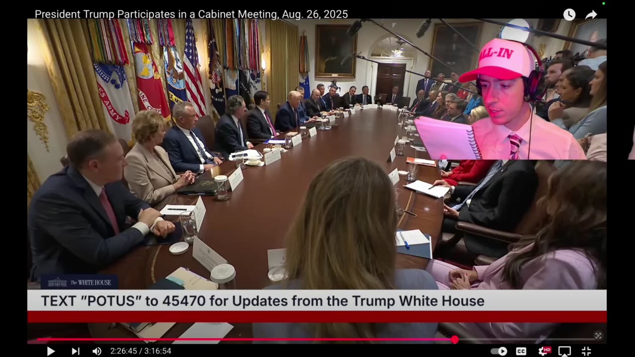 LABOR DAY UPDATES - Whitehouse Labor Day Cabinet Meeting