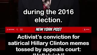 Conviction for Hillary Clinton Joke Memes Tossed by Appeals Court