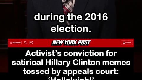 Conviction for Hillary Clinton Joke Memes Tossed by Appeals Court
