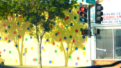 That building is SO polka dotty!!!