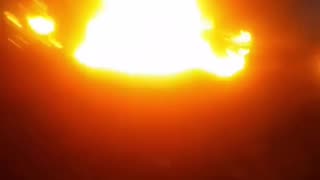 Russian Soldier Films Their Burning Vehicle