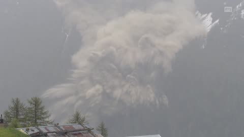 Blatten - Gletscherabbruch im Schweizer Lötschental