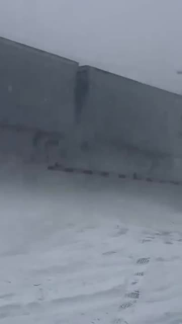Train smashes into a semi-truck that got stuck on the tracks in NC snowstorm