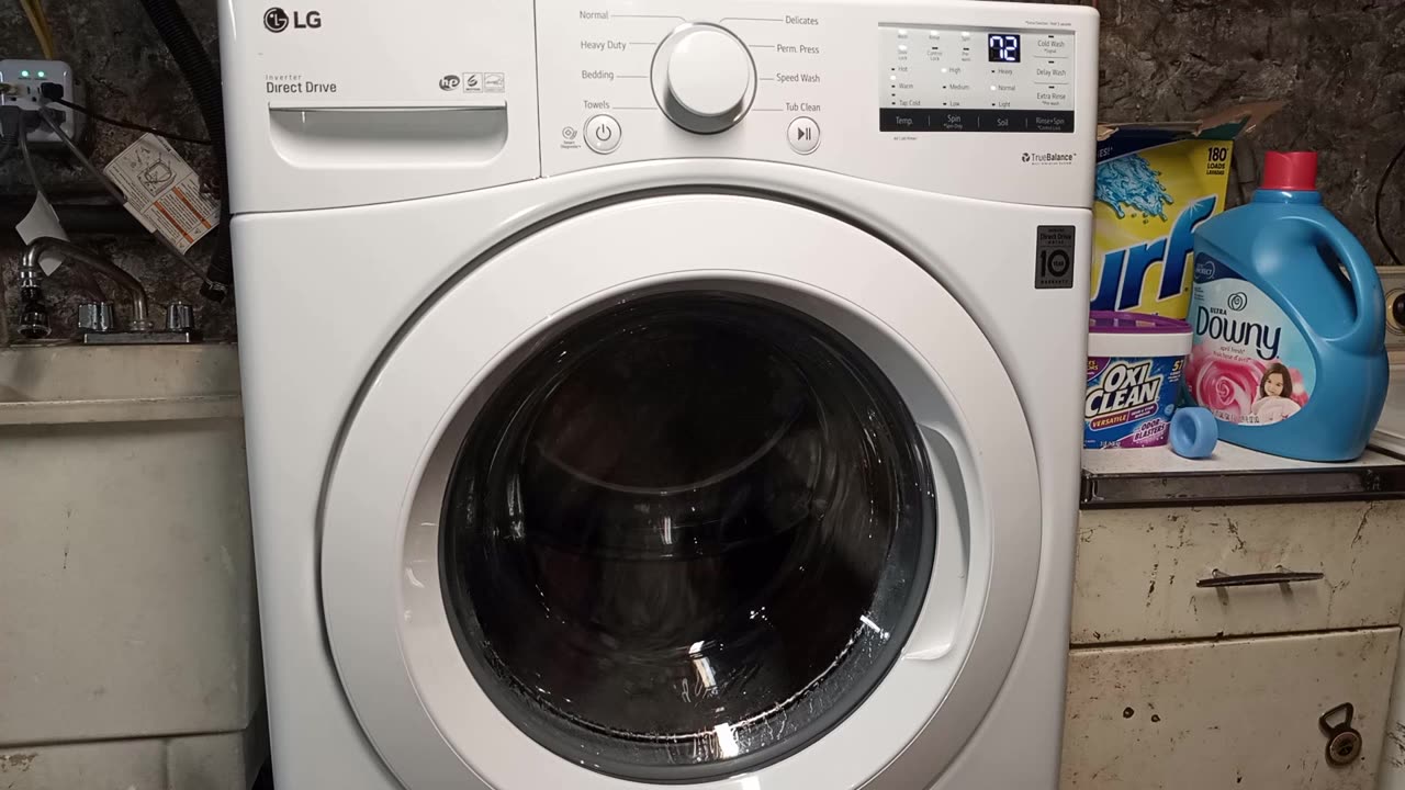 Normal Cycle, Default Setting - LG Front Load Washer Model# WD100C-Date: 11/12/2020