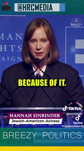 Total respect for Hannah. A woman on the right side of history.