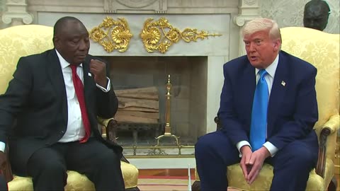 President Trump Hosts South African President Ramaphosa In The Oval Office