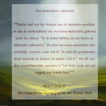 Een Duurzamere Substantie