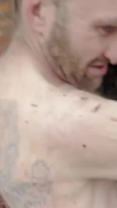 Russian Soldier Attached to A Tree for Cowardness