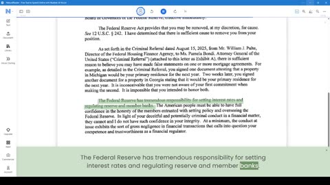 Lisa D. Cook Removed For Fraud