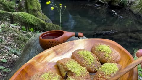 Walnut Trout Dessert with Trout 🐟 🍪 semolina dessert with walnuts