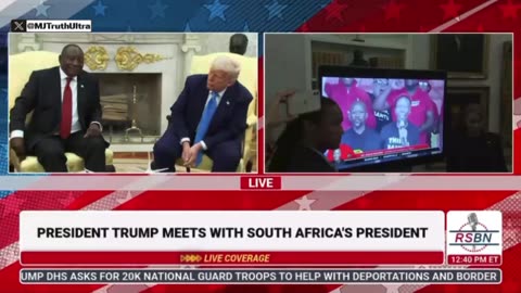 Trump made the South African President Watch officials calling for White Genocide - SAVAGE