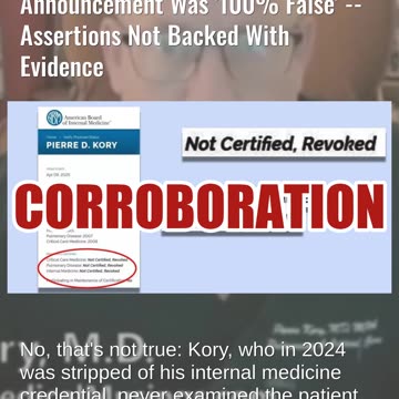 Fact Check: Dr. Pierre Kory Did NOT Prove Texas Measles Death Announcement Was '100% False'