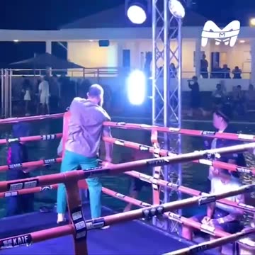 Russian MMA fighter Ivan Parshikov was electrocuted during his victory celebration