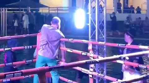 Russian MMA fighter Ivan Parshikov was electrocuted during his victory celebration