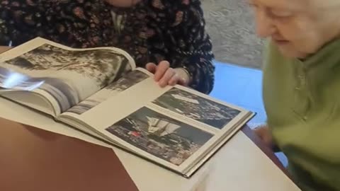 Sometimes giving a resident with dementia something simple such as a book
