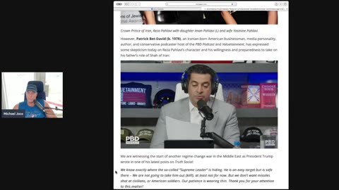 President Trump goes to war against Tucker and will he also go to war against Iran?