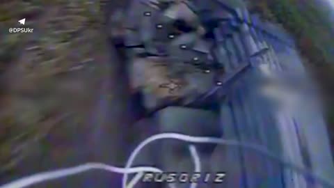 Russian Grad Launcher Taken Out by Ukrainian Drone