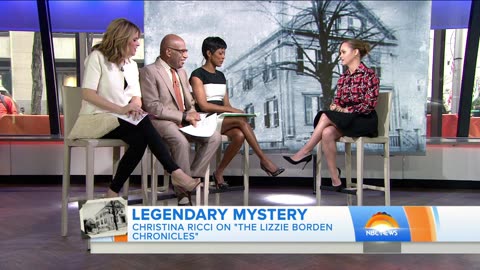 Tamron Hall and Christina Ricci high heels closeup