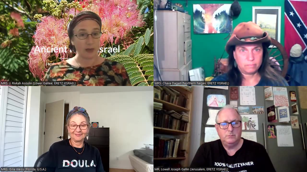 R&B Monthly Seminar: R&B Ancient Roots Mothering: Roots, Nettles and Sage Research Fellowship (Episode #35 -- Wednesday, August 20th, 2025). MADAM Co-Chairs: MRS. J. Rivkah Asoulin (ISRAEL), MRS. Chava Dagan (ISRAEL), MRS. Gilla Weiss (USA)