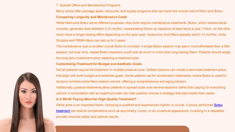 Fillers and Botox Price Guide in Singapore: Costs & Key Factors